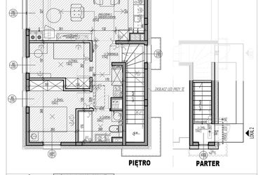 Rzut - Mieszkanie na sprzedaż 3 pokoje o powierzchni 47,42 m² - numer D1.2 w HEJ! Baniocha D
