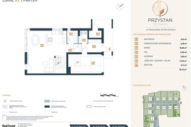 Rzut - Dom na sprzedaż 5 pokoi o powierzchni 151,66 m² - numer A2 w Przystań Złotokłos