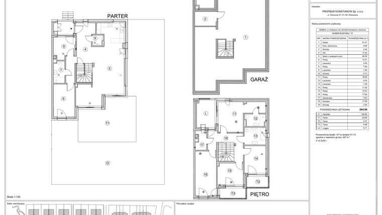 Rzut - Dom na sprzedaż 6 pokoi o powierzchni 284,06 m² - numer 10 w Gaia Park