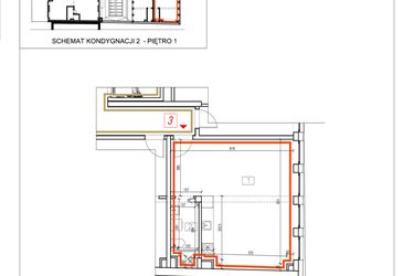 Rzut - Mieszkanie na sprzedaż 1 pokój o powierzchni 39,31 m² - numer 3 w Alchemik74 - lokale użytkowe