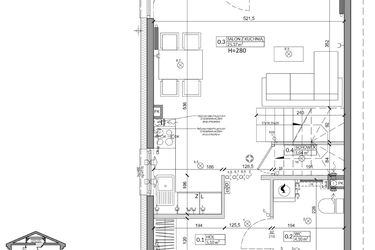 Rzut - Dom na sprzedaż 3 pokoje o powierzchni 76,5 m² - numer 32A w Zielono Mi 2