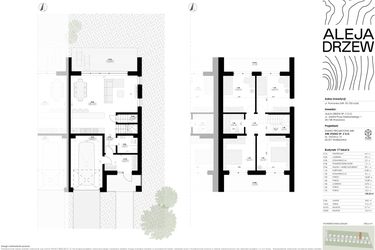 Rzut - Dom na sprzedaż 5 pokoi o powierzchni 168,3 m² - numer 17B w Aleja Drzew II