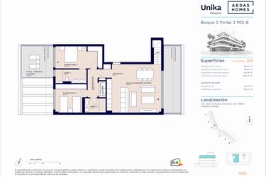 Rzut - Mieszkanie na sprzedaż 2 pokoje o powierzchni 123,23 m² - numer A11-042 w Unika I