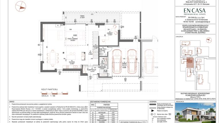 Rzut - Dom na sprzedaż 6 pokoi o powierzchni 253,1 m² - numer 4C w New Edge