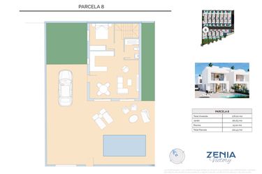 Rzut - Dom na sprzedaż 3 pokoje o powierzchni 222,43 m² - numer 8 w La Zenia Victory - Orihuela Costa