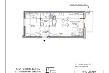 Rzut - Mieszkanie na sprzedaż 2 pokoje o powierzchni 48,44 m² - numer 17 w Osiedle OdNowa K5