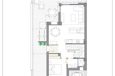 Rzut - Dom na sprzedaż 3 pokoje o powierzchni 109,04 m² - numer 0-A w Domy szeregowe w San Javier - 72481237