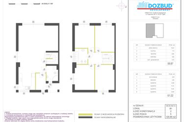 Rzut - Dom na sprzedaż 5 pokoi o powierzchni 120,89 m² - numer 66/14.B1 w Domy Góraszka etap XIV