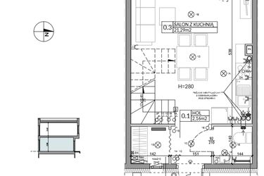Rzut - Dom na sprzedaż 3 pokoje o powierzchni 62,16 m² - numer 22 w Boska Ksawerowska 2 etap 2