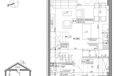 Rzut - Dom na sprzedaż 4 pokoje o powierzchni 83,45 m² - numer 29B w Nova Magdalenka 7 etap IV