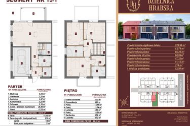 Rzut - Dom na sprzedaż 4 pokoje o powierzchni 129,96 m² - numer 15/1 w Dzielnica Hrabska etap IV