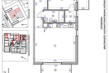 Rzut - Mieszkanie na sprzedaż 3 pokoje o powierzchni 73,66 m² - numer B4 w Vilanovia Park