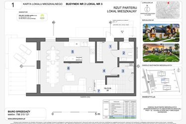 Rzut - Dom na sprzedaż 4 pokoje o powierzchni 140,18 m² - numer 3 w Zielony Olesin