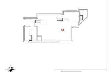 Rzut - Mieszkanie na sprzedaż 1 pokój o powierzchni 29,01 m² - numer A3-17 w Rezydencja Ogród Saski etap I i II