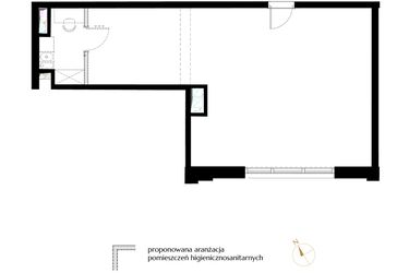 Rzut - Lokal użytkowy na sprzedaż 1 pokój o powierzchni 64,06 m² - numer 26 w BIZPARK D