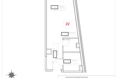 Rzut - Mieszkanie na sprzedaż 1 pokój o powierzchni 31,76 m² - numer A2-5 w Rezydencja Ogród Saski etap I i II