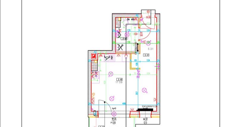 Rzut - Mieszkanie na sprzedaż 1 pokój o powierzchni 26,92 m² - numer A31 w Osiedle Zuchów