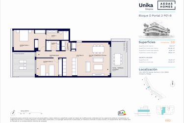 Rzut - Mieszkanie na sprzedaż 2 pokoje o powierzchni 133,05 m² - numer A11-040 w Unika I