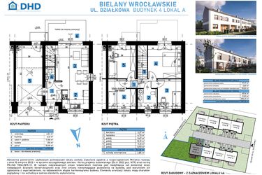 Rzut - Dom na sprzedaż 5 pokoi o powierzchni 101,82 m² - numer 4A w Domy w Bielanach Wrocławskich