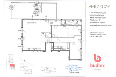 Rzut - Mieszkanie na sprzedaż 4 pokoje o powierzchni 133,49 m² - numer 4.69 w Urzecze
