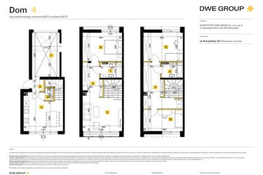 Rzut - Dom na sprzedaż 4 pokoje o powierzchni 130,85 m² - numer 4 w Kuropatwy 32