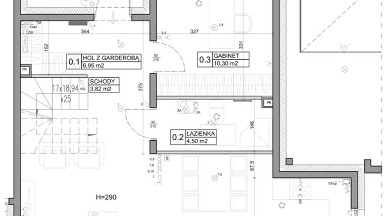Rzut - Dom na sprzedaż 5 pokoi o powierzchni 121,57 m² - numer 4 w Miasto Ogród 4