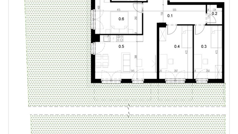Rzut - Mieszkanie na sprzedaż 4 pokoje o powierzchni 81,97 m² - numer LM5 w Kameralna Koszykarska