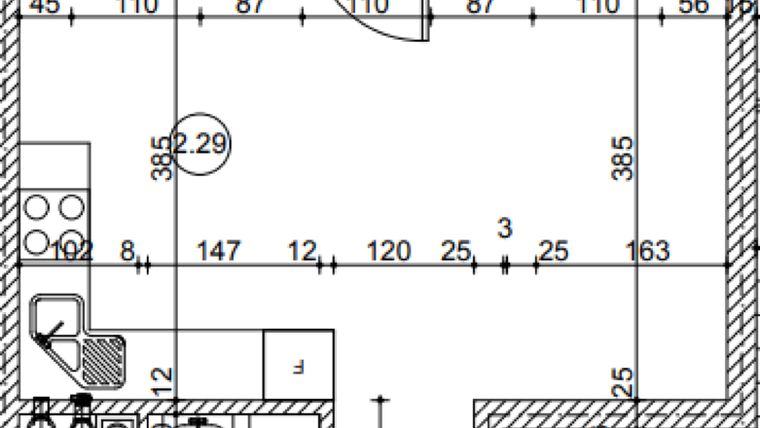 Rzut - Mieszkanie na sprzedaż 1 pokój o powierzchni 30,6 m² - numer 20.14 w Osiedle Wyszyńskiego