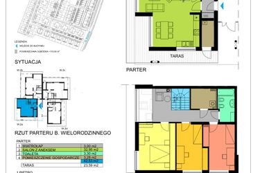Rzut - Mieszkanie na sprzedaż 4 pokoje o powierzchni 113,29 m² - numer W2A w Błękitne Aleje