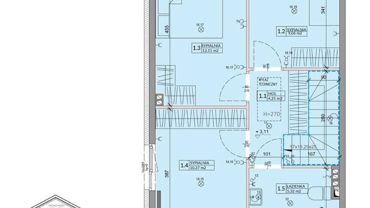 Rzut - Dom na sprzedaż 4 pokoje o powierzchni 81,17 m² - numer 22B w Ogrody Przyjaciół 5 etap II