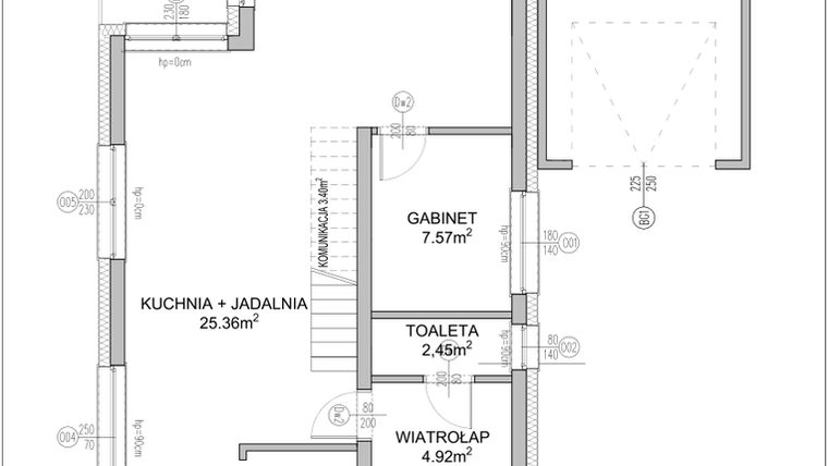 Rzut - Dom na sprzedaż 4 pokoje o powierzchni 159,55 m² - numer 2 w Zielone Zalesie