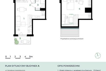 Rzut - Mieszkanie na sprzedaż 2 pokoje o powierzchni 49,77 m² - numer M33 w Park-Wojszyce