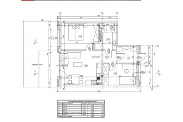 Rzut - Mieszkanie na sprzedaż 3 pokoje o powierzchni 57,9 m² - numer 42/9 w Ogrody Kochanowskiego
