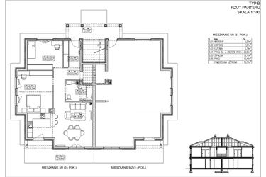 Rzut - Mieszkanie na sprzedaż 3 pokoje o powierzchni 78,77 m² - numer 39.1. w Ogrody Tesoro VI