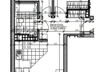 Rzut - Mieszkanie na sprzedaż 3 pokoje o powierzchni 51,84 m² - numer 18 w Staroniwskie Sady etap II