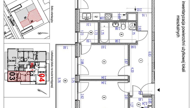 Rzut - Mieszkanie na sprzedaż 3 pokoje o powierzchni 73,4 m² - numer A3 w Vilanovia Park