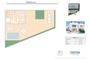 Rzut - Dom na sprzedaż 3 pokoje o powierzchni 292,22 m² - numer 20 w La Zenia Victory - Orihuela Costa