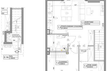 Rzut - Mieszkanie na sprzedaż 3 pokoje o powierzchni 58,82 m² - numer 20 w Manufaktura Marki 2