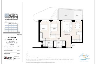 Rzut - Mieszkanie na sprzedaż 2 pokoje o powierzchni 110,04 m² - numer 27. w Alonis Living II