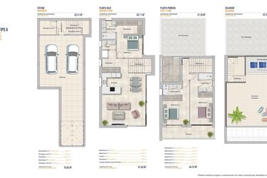 Rzut - Dom na sprzedaż 3 pokoje o powierzchni 141,5 m² - numer 2 w Domy w Finestrat - 95066039
