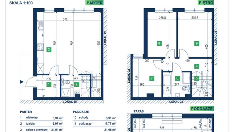 Rzut - Dom na sprzedaż 5 pokoi o powierzchni 105,95 m² - numer 24 w Vista Forest