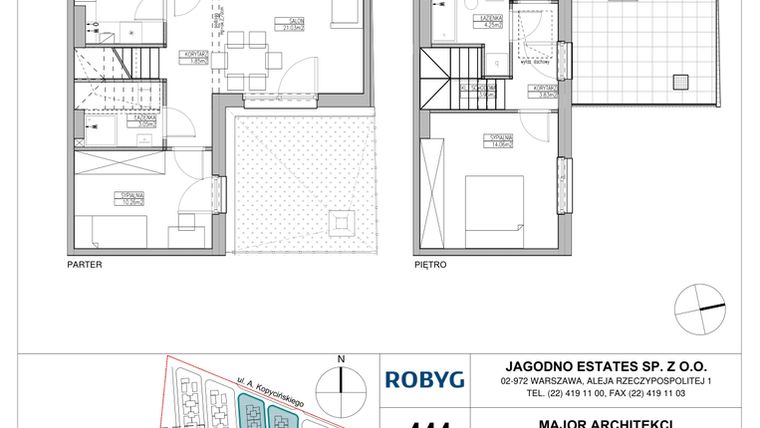 Rzut - Dom na sprzedaż 4 pokoje o powierzchni 81,49 m² - numer RJ5/C1/C18/A w Robyg Jagodno