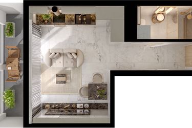 Rzut - Mieszkanie na sprzedaż 1 pokój o powierzchni 27,86 m² - numer A11/4/83 w GEMINI G-7