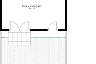 Rzut - Mieszkanie na sprzedaż 1 pokój o powierzchni 32,93 m² - numer B0.10 w Enklawa Bukowa II