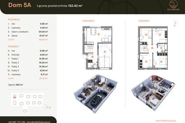 Rzut - Dom na sprzedaż 5 pokoi o powierzchni 132,53 m² - numer 5a w Klif Oksywie