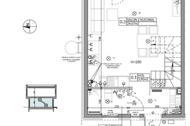 Rzut - Dom na sprzedaż 4 pokoje o powierzchni 74,84 m² - numer 4 w Boska Ksawerowska 2