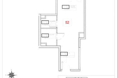 Rzut - Mieszkanie na sprzedaż 1 pokój o powierzchni 30,53 m² - numer A4-1 w Rezydencja Ogród Saski etap I i II