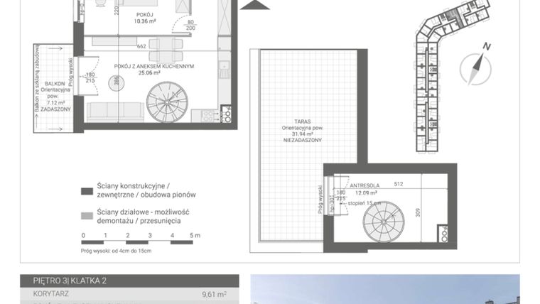 Rzut - Mieszkanie na sprzedaż 4 pokoje o powierzchni 96,94 m² - numer 39 w Ignatki Forest