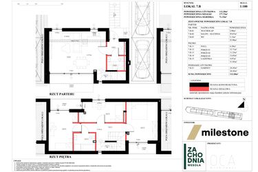 Rzut - Dom na sprzedaż 5 pokoi o powierzchni 112,2 m² - numer 7.B w Zachodnia Wesoła