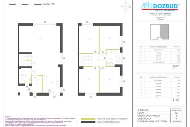 Rzut - Dom na sprzedaż 5 pokoi o powierzchni 120,89 m² - numer 66/13.A2 w Domy Góraszka etap XIV